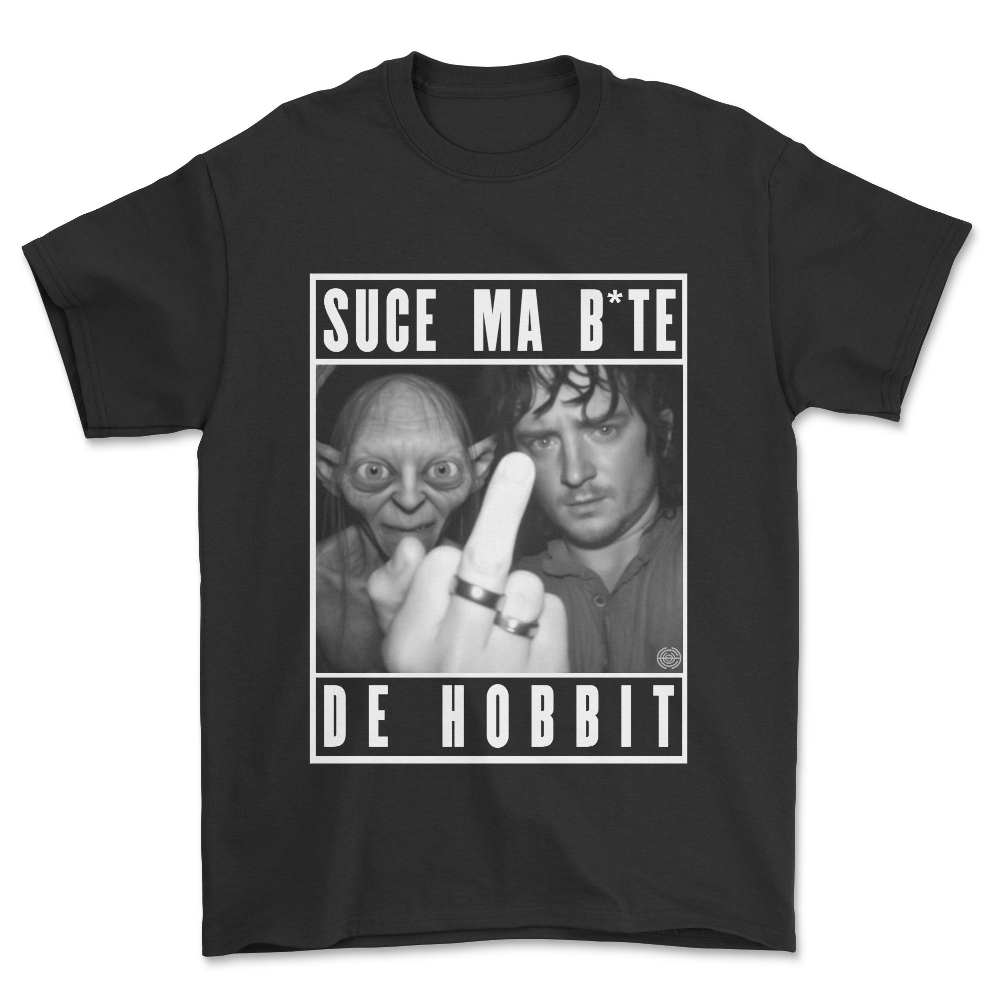 T-shirt premium - Suce ma b*te de hobbit (impression avant)