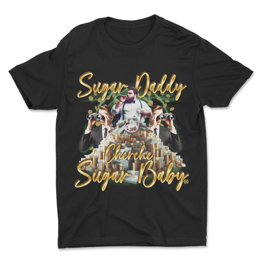 T-shirt premium - Sugar daddy cherche sugar baby (impression avant)