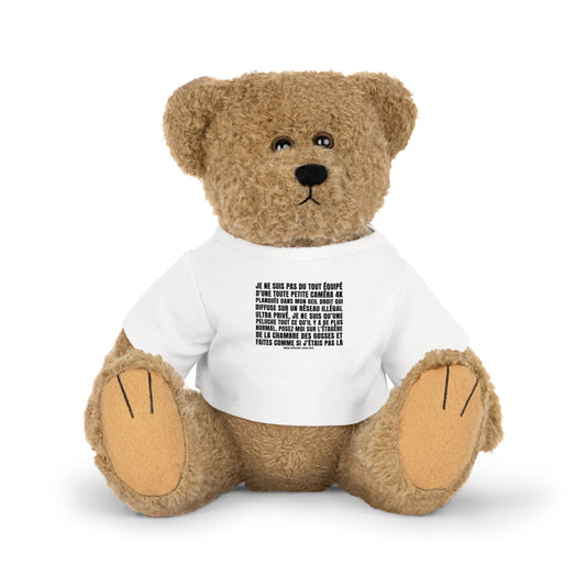 Peluche pas du tout équipée d'une petite caméra tkt