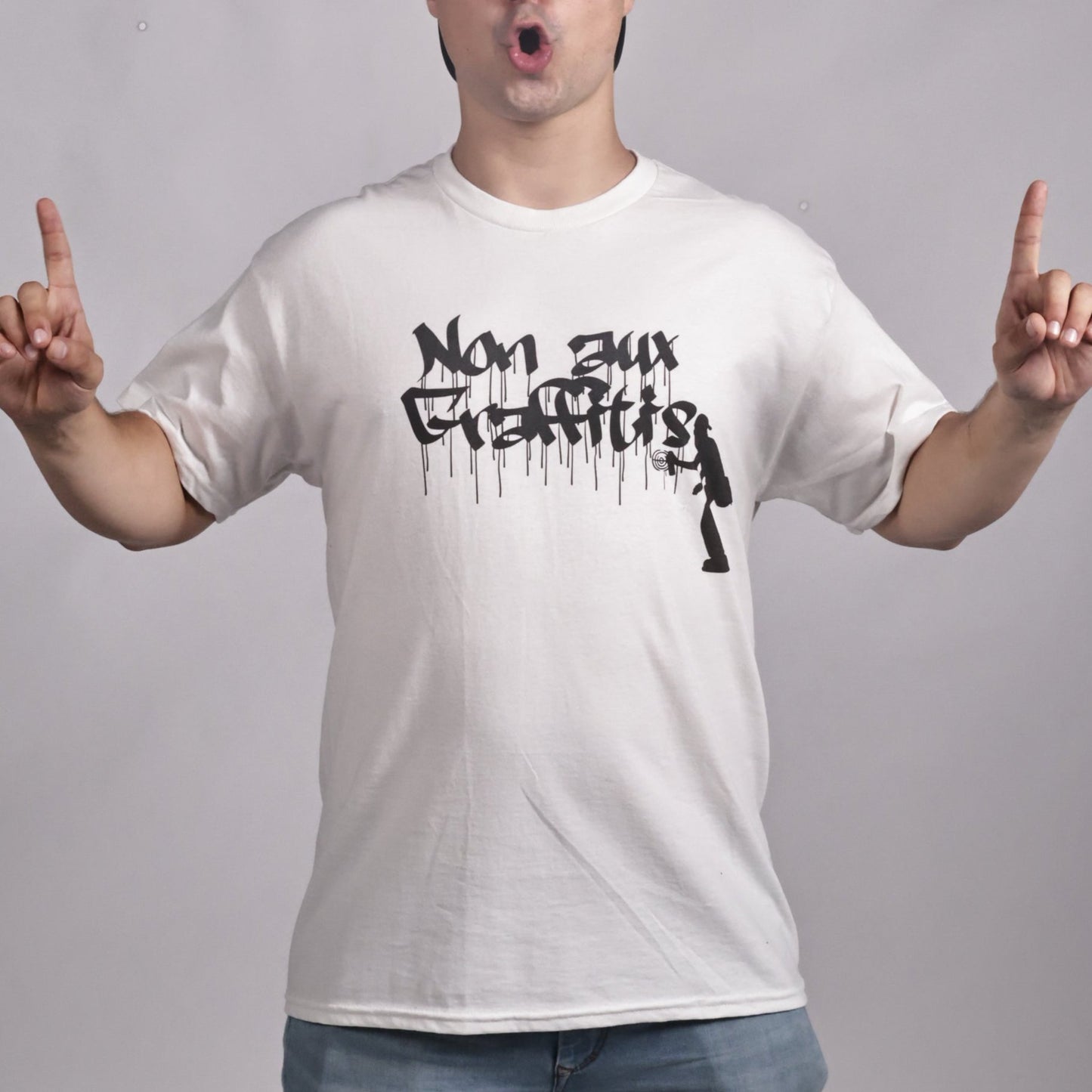 T-shirt premium - Non aux graffitis