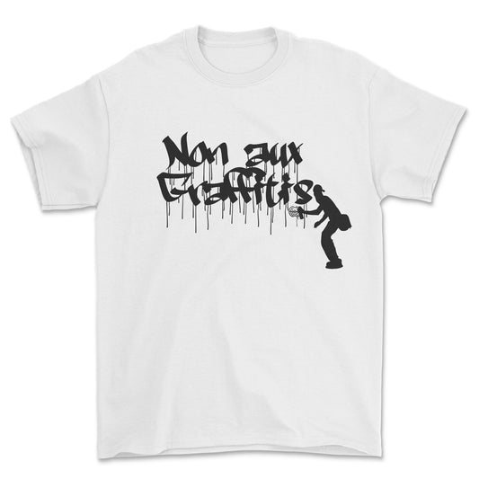 T-shirt premium - Non aux graffitis
