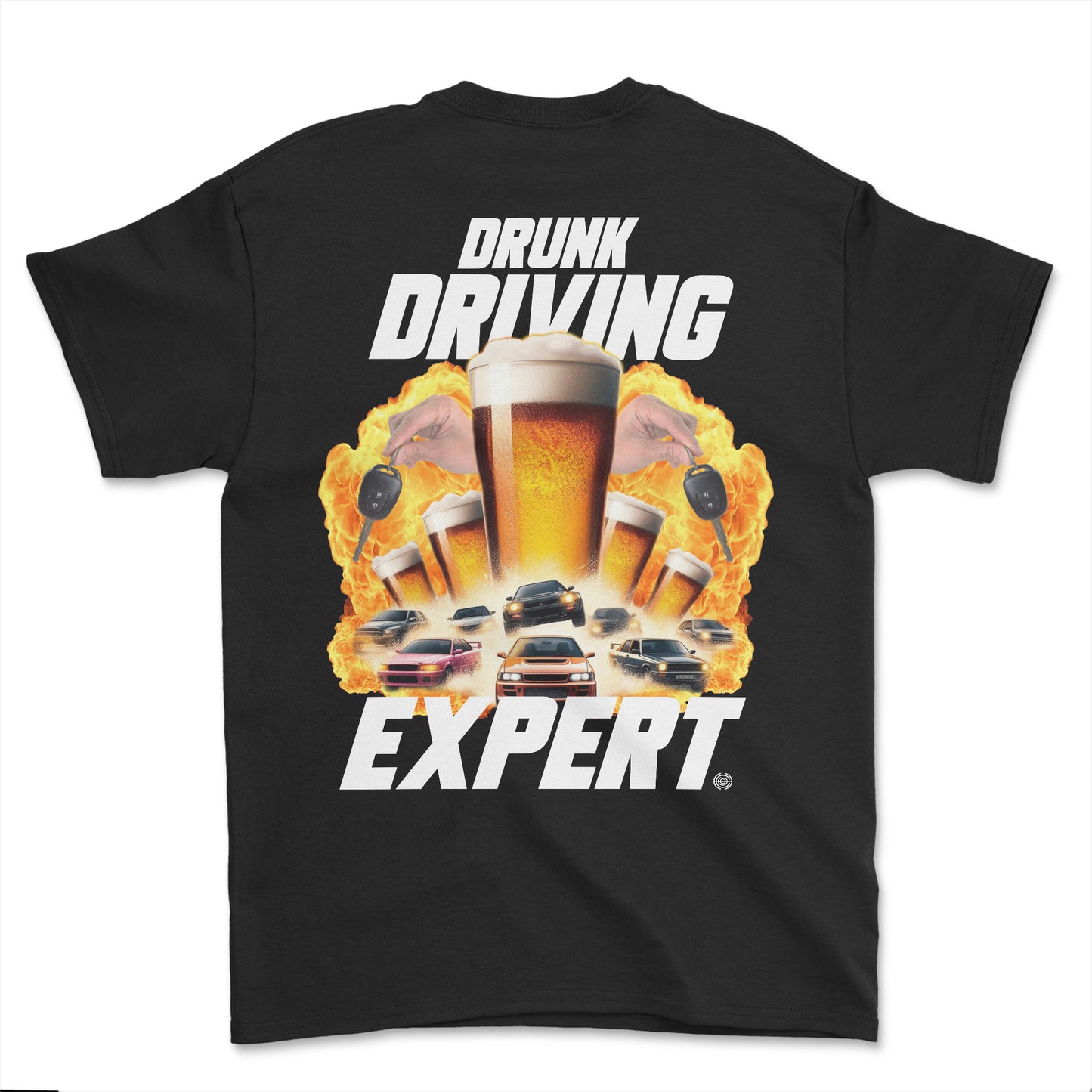 T-shirt premium- Drunk driving expert (impression arrière)