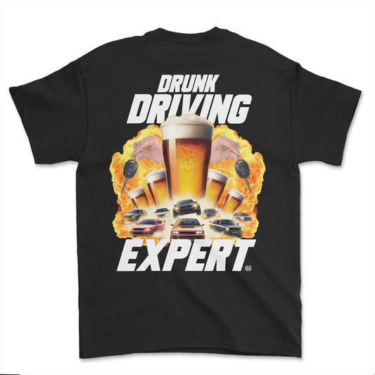 T-shirt premium- Drunk driving expert (impression arrière)