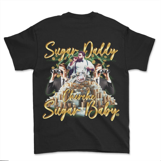 T-shirt premium - Sugar daddy cherche sugar baby (impression arrière)