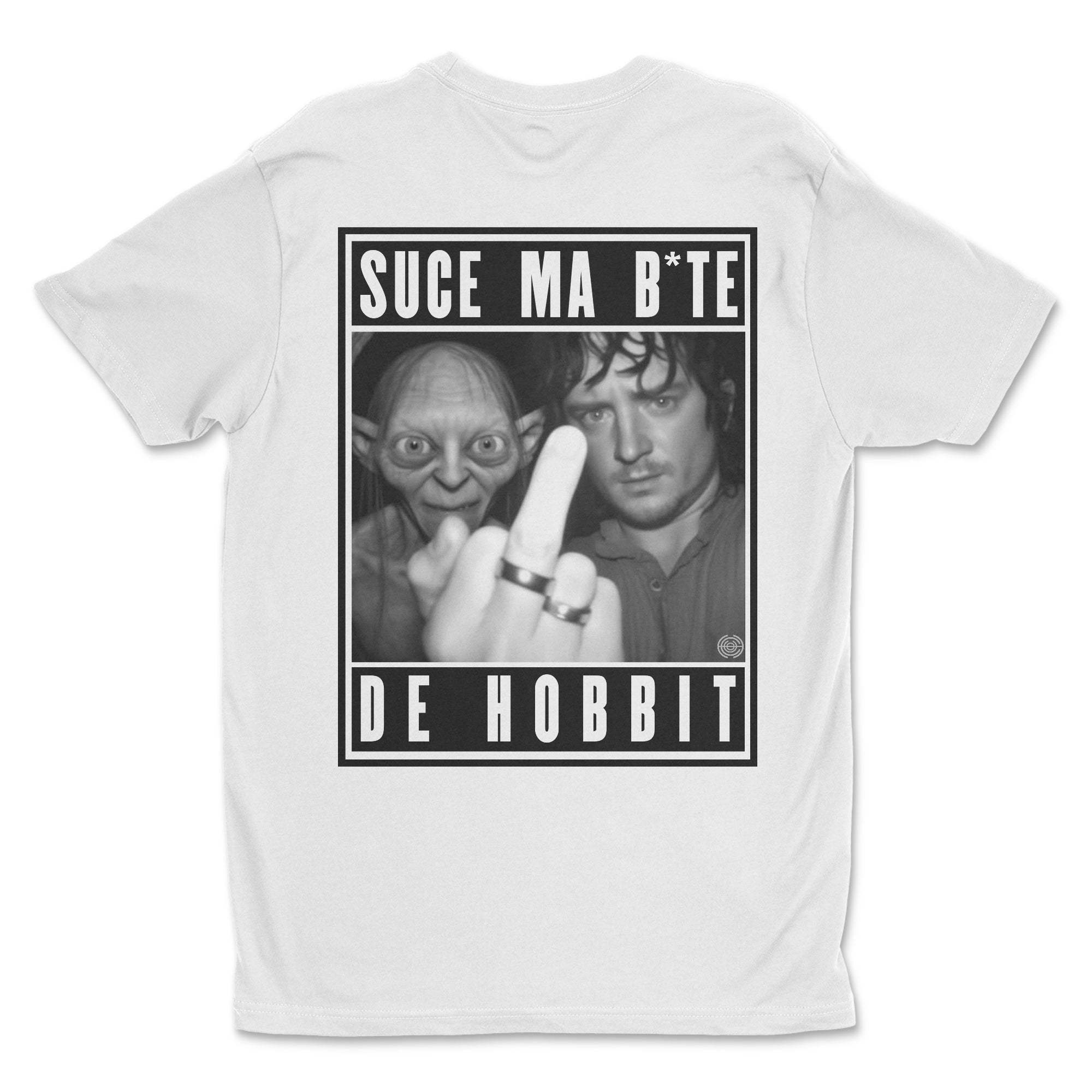 T-shirt premium - Suce ma b*te de hobbit (impression arrière)