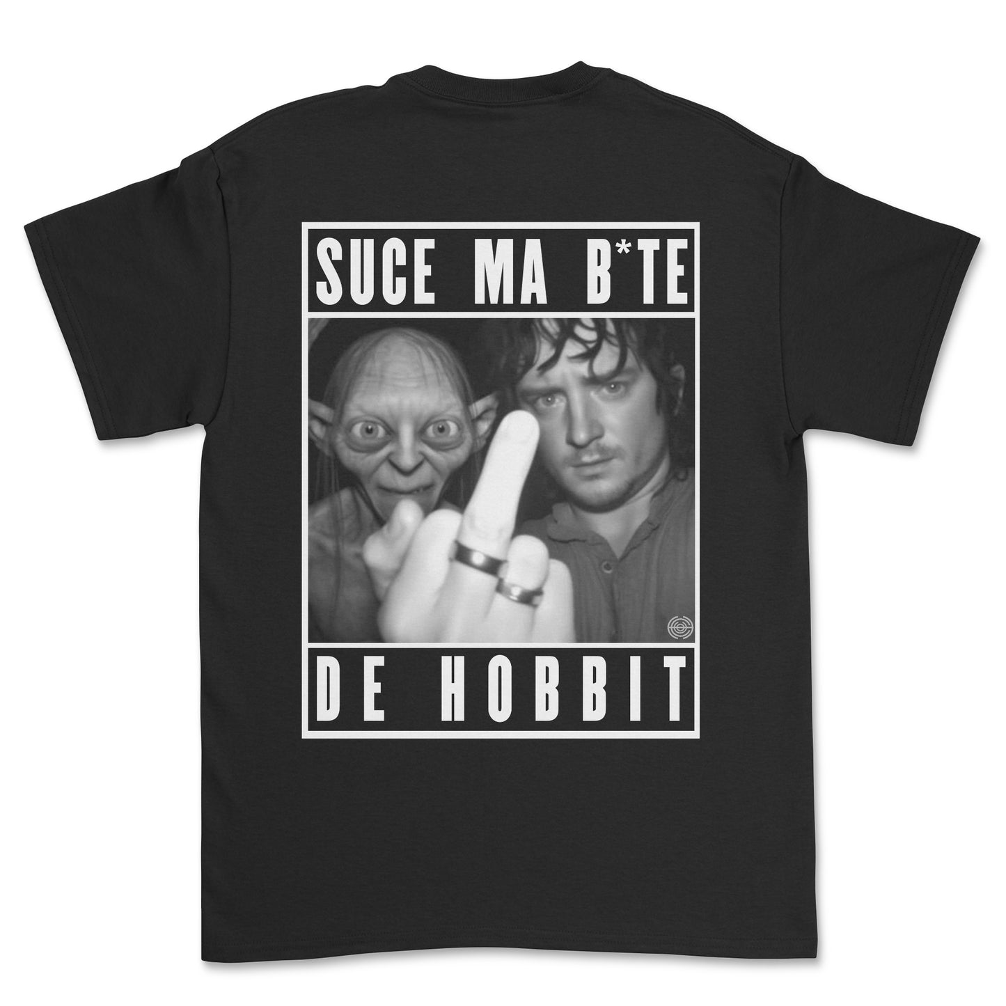 T-shirt premium - Suce ma b*te de hobbit (impression arrière)