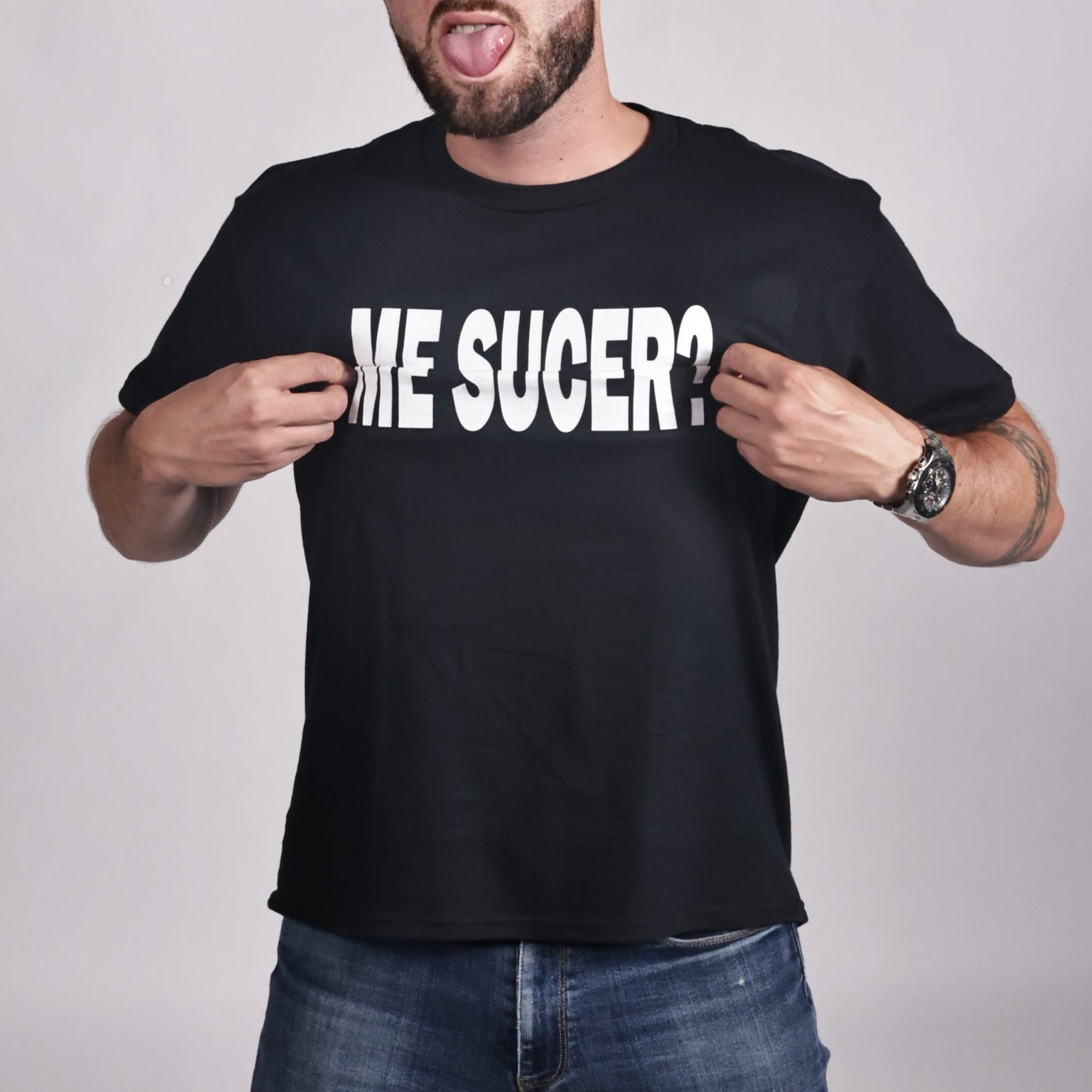 T-shirt premium - Message secret ME SUCER ?