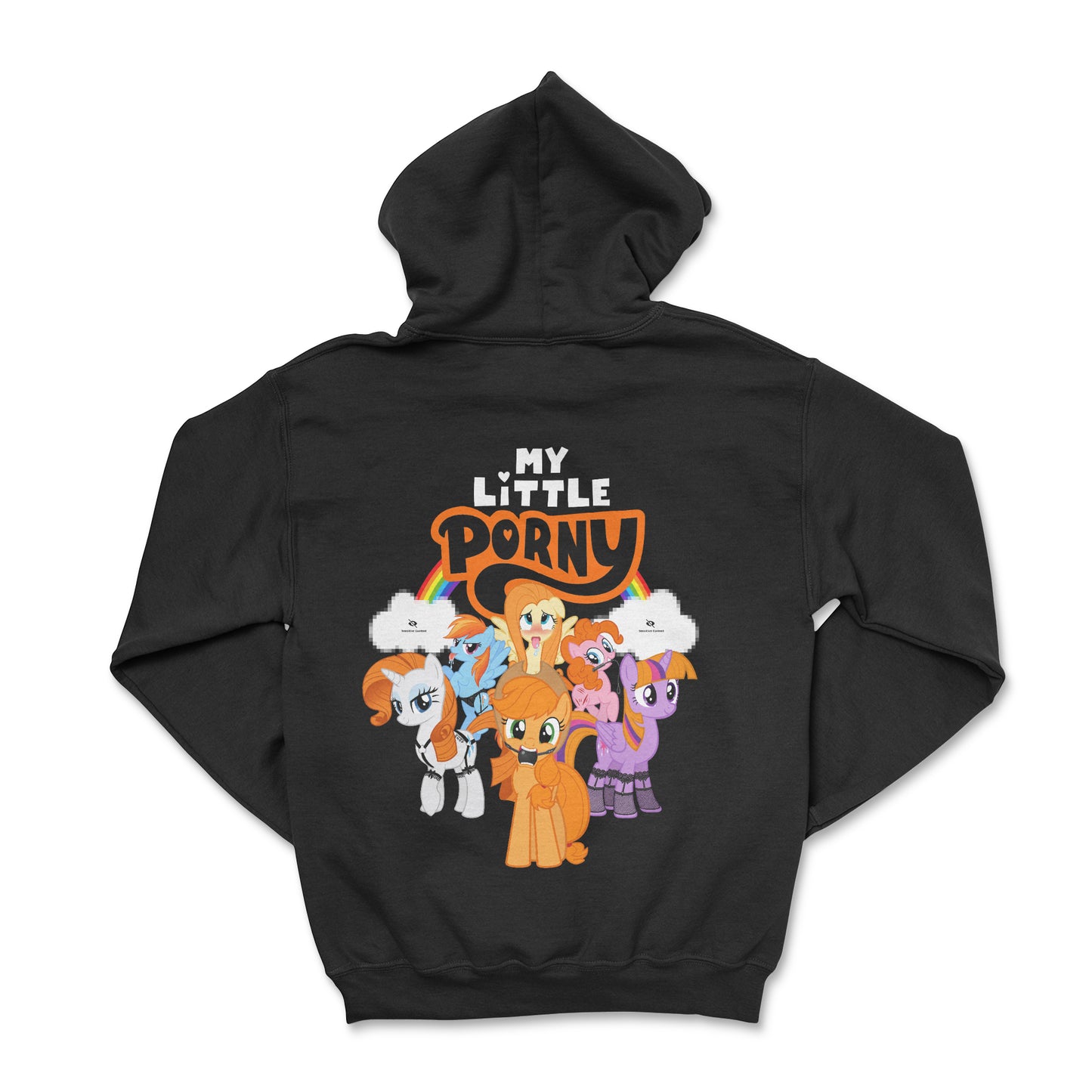 Hoodie - My little porny (impression arrière)