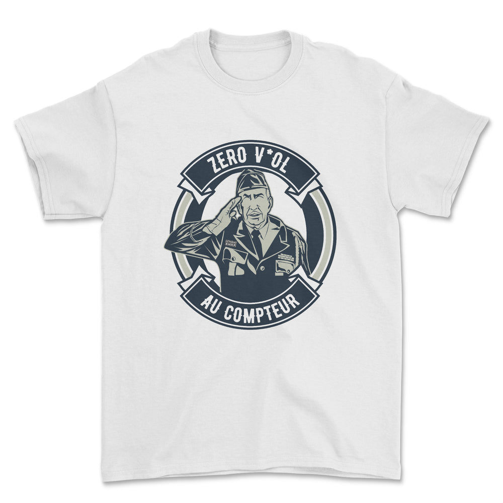 T-shirt - Zéro v*ol au compteur