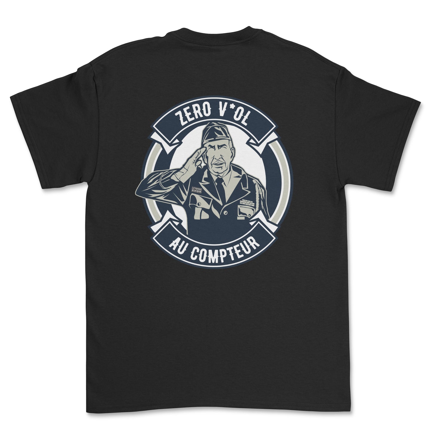 T-shirt - Zéro v*ol au compteur (impression arrière)