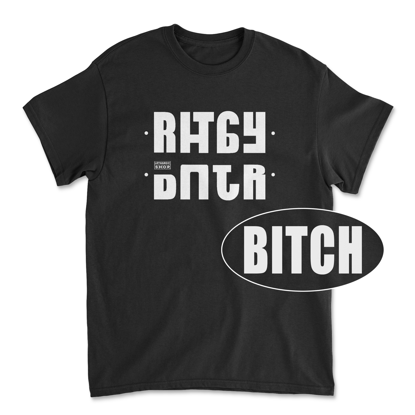 T-shirt premium - Secret message BITCH