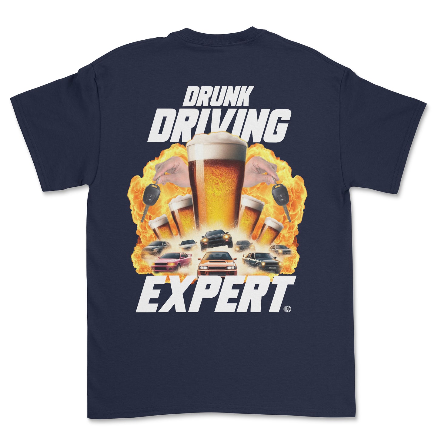 T-shirt premium- Drunk driving expert (impression arrière)