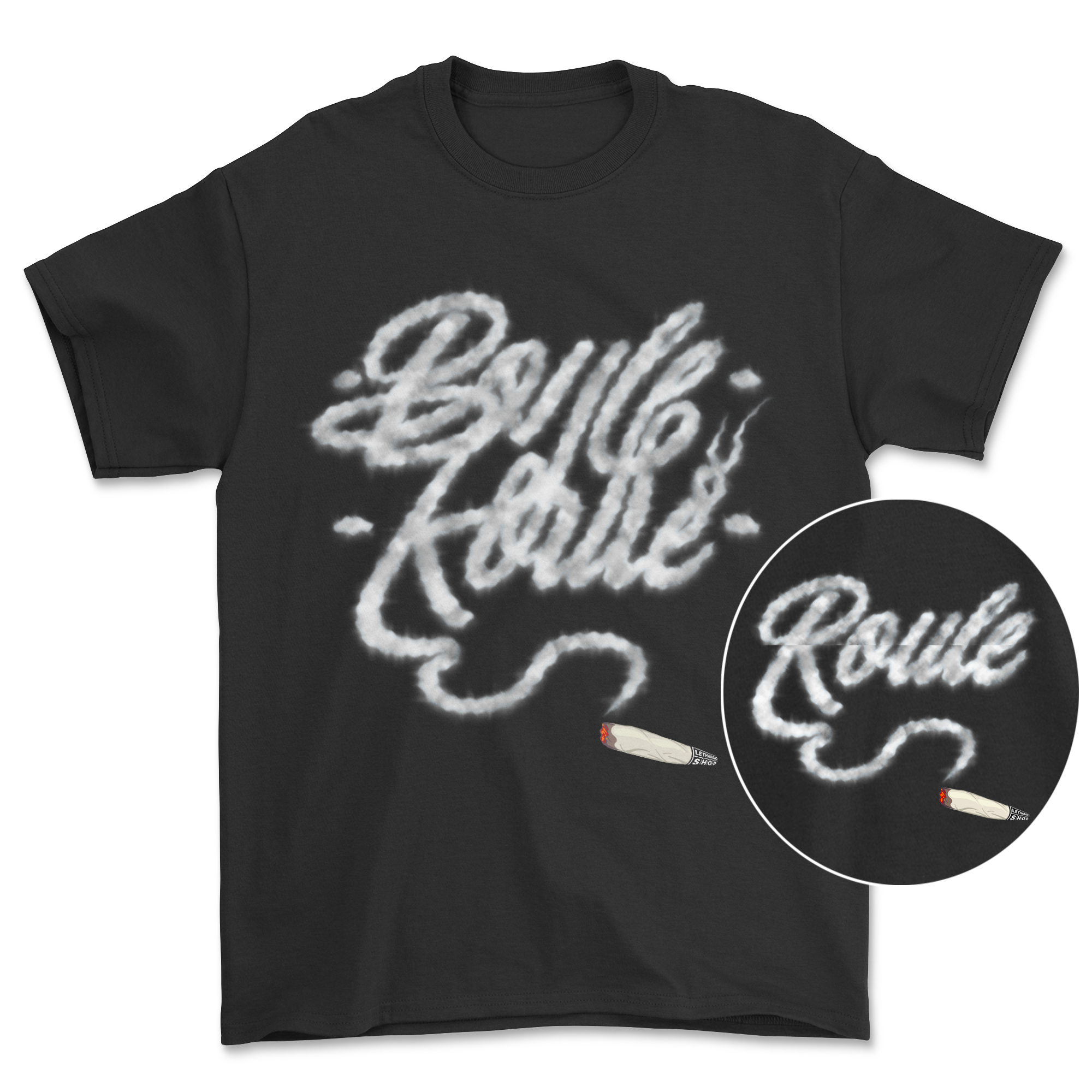 T-shirt - Message secret texturé ROULE