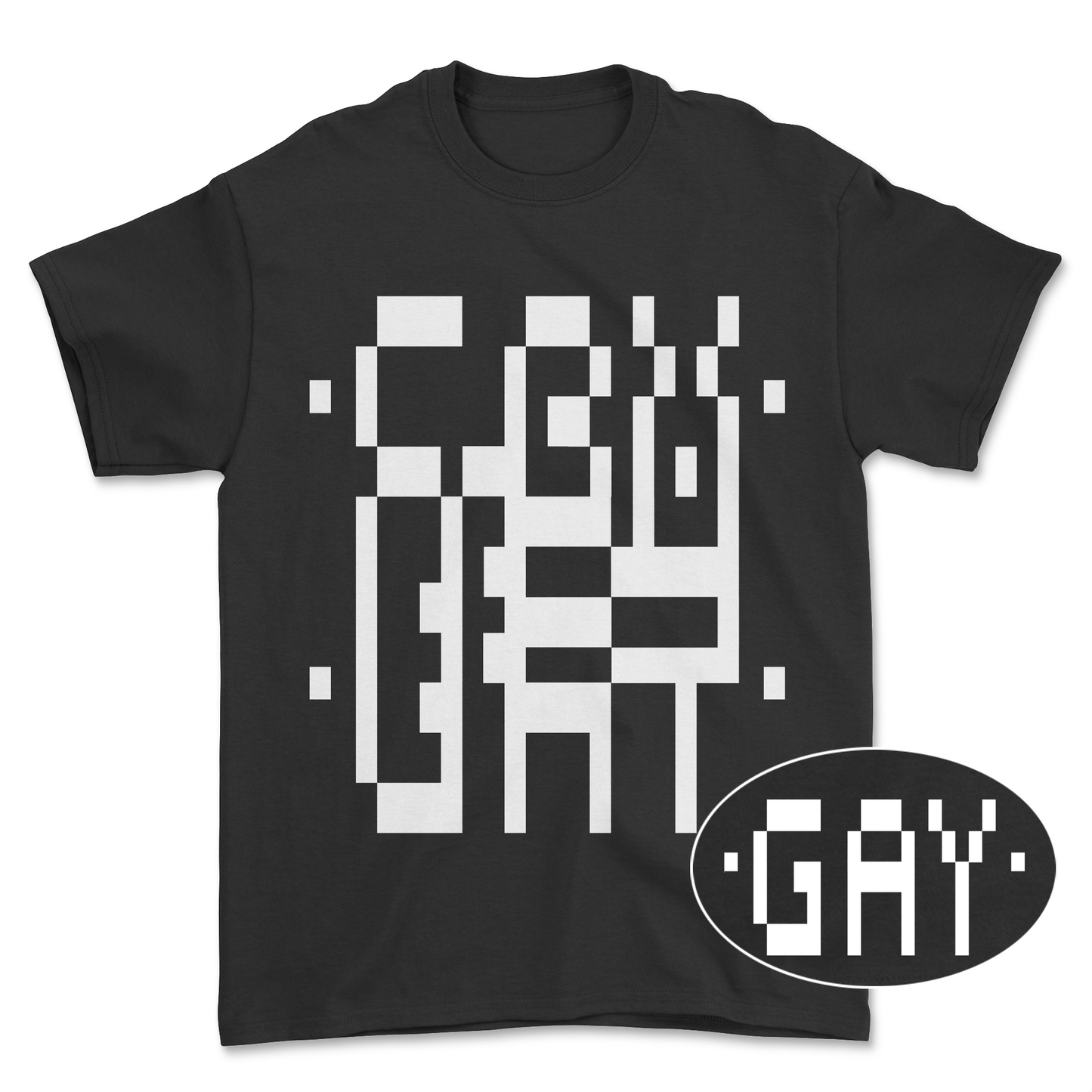 T-shirt premium - Message secret stylisé GAY