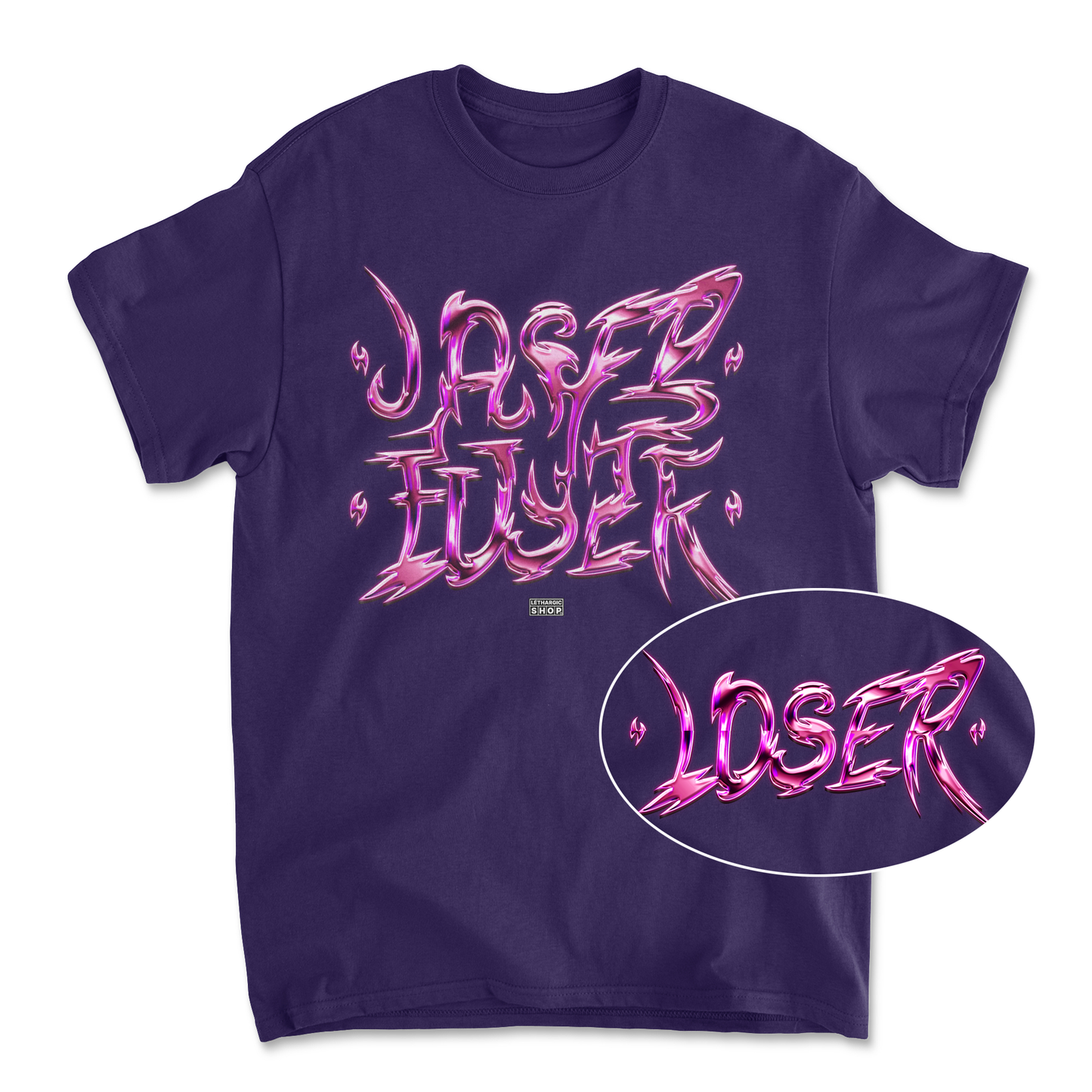 Premium T-shirt - LOSER textured secret message