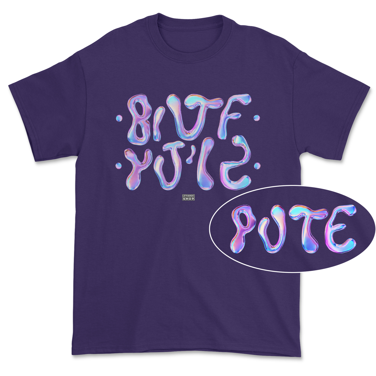 T-shirt premium - Message secret texturé PUTE