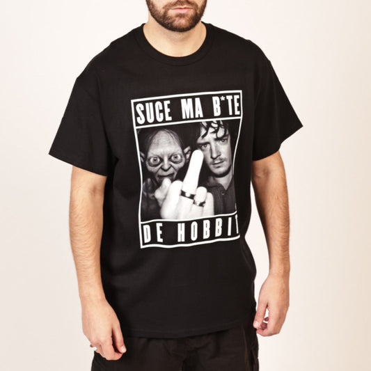 T-shirt premium - Suce ma b*te de hobbit (impression avant)