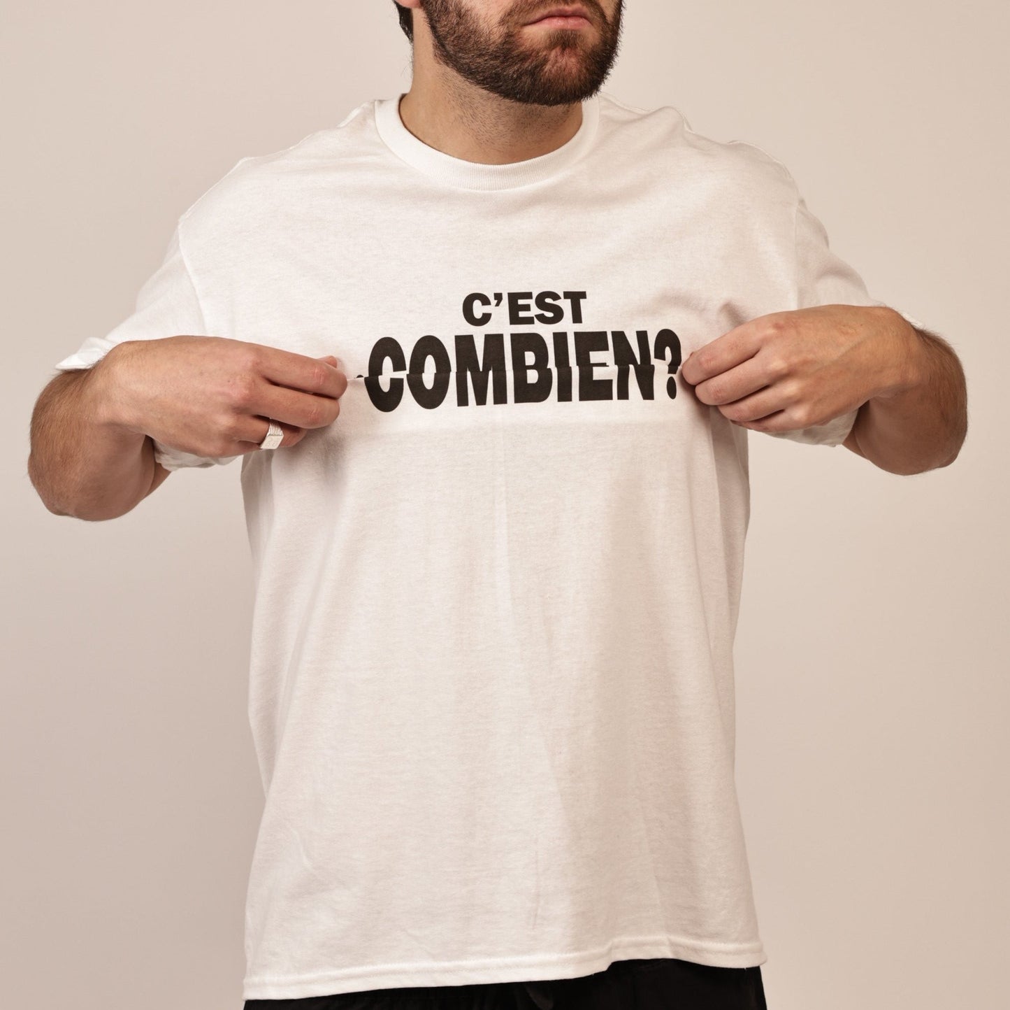 T-shirt premium - Message secret C'EST COMBIEN ?