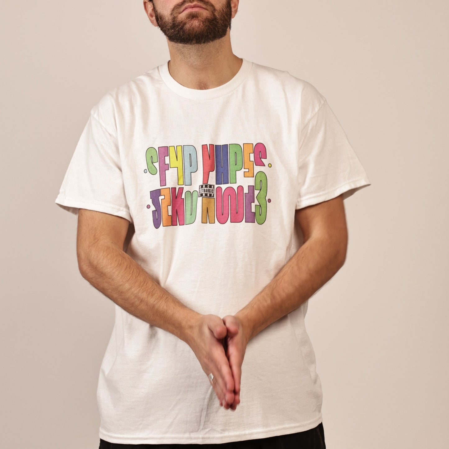 Premium T-shirt - Secret message SEND NUDE Multicolor