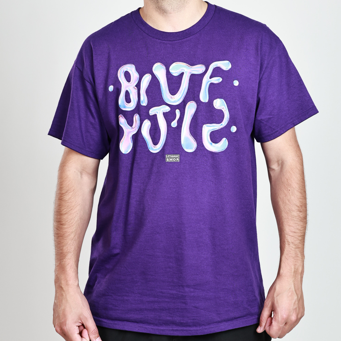 T-shirt premium - Message secret texturé PUTE