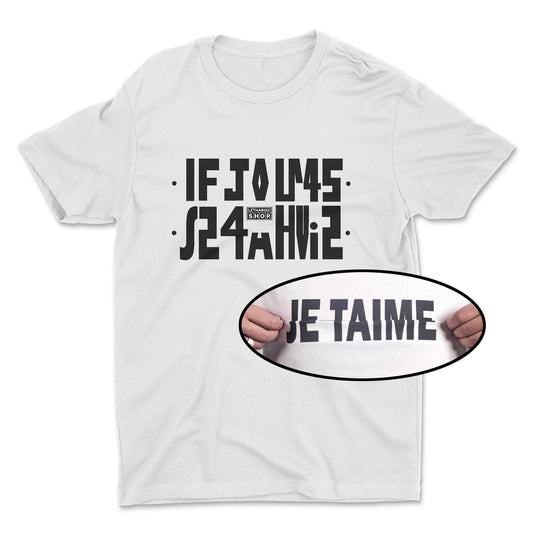 T-shirt basic - Message secret JE T'AIME