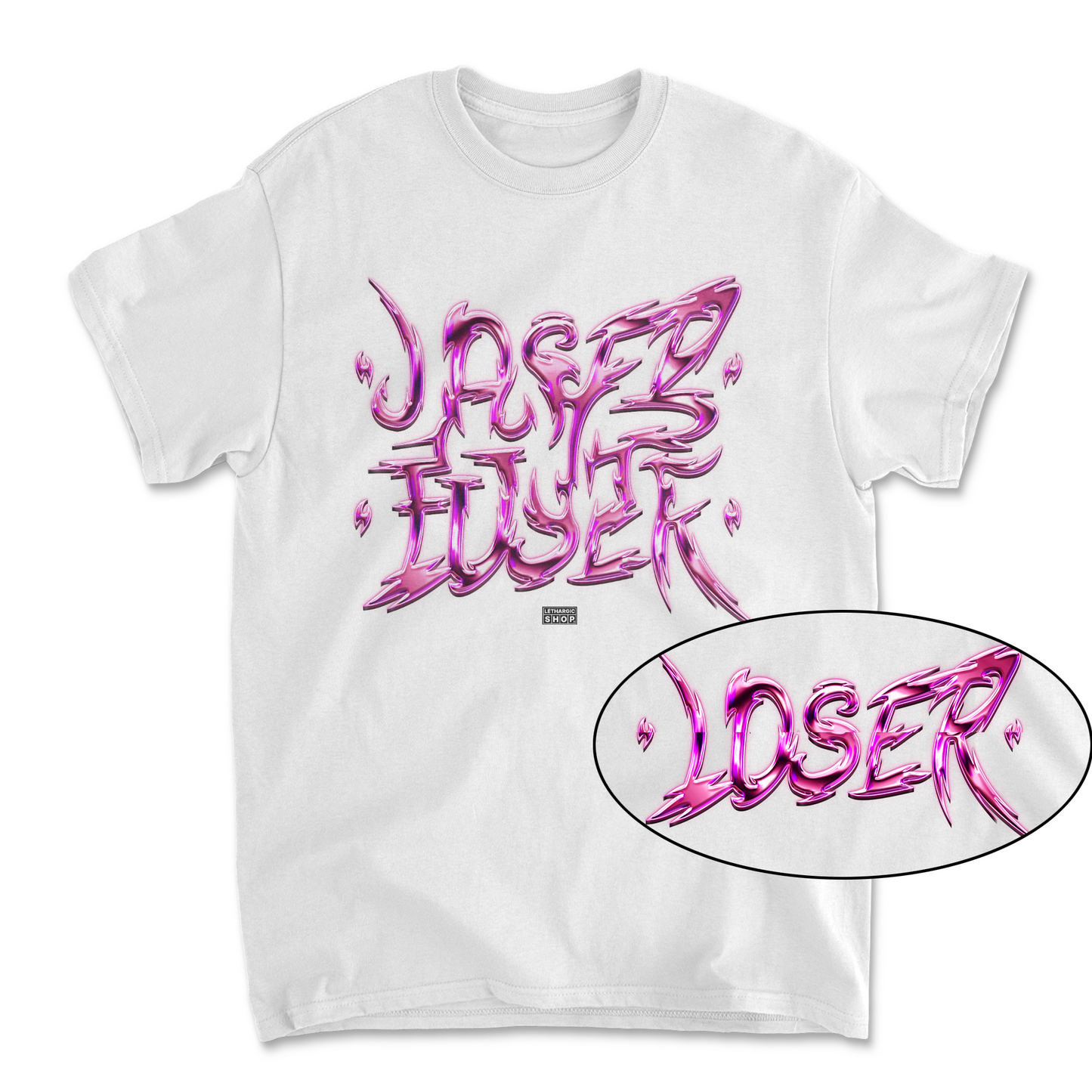 Premium T-shirt - LOSER textured secret message