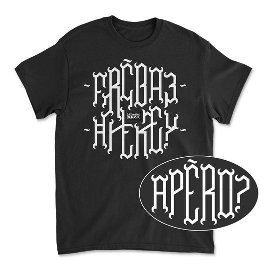 T-shirt premium - Message secret stylisé APÉRO ?