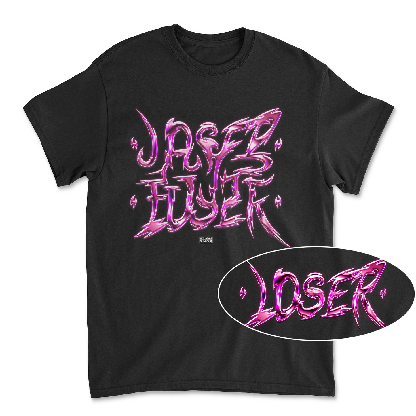 Premium T-shirt - LOSER textured secret message