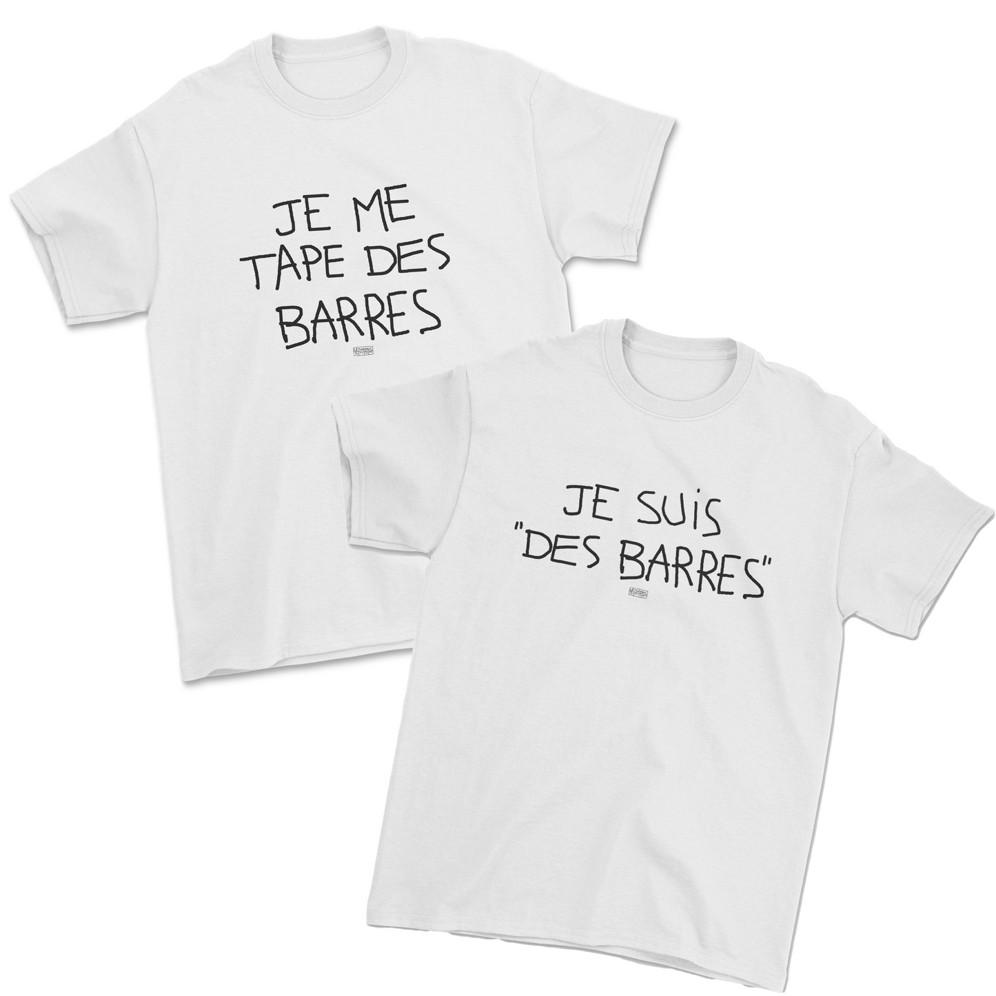 Duo t-shirts - Je me tape des barres