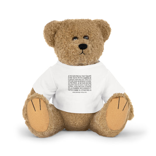Peluche pas du tout équipée d'une petite caméra tkt