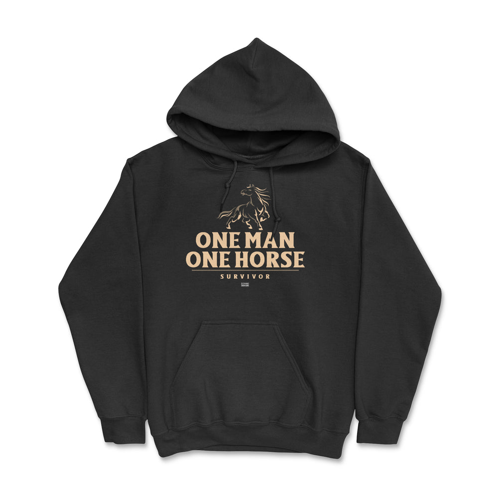 Hoodie - One man one horse survivor
