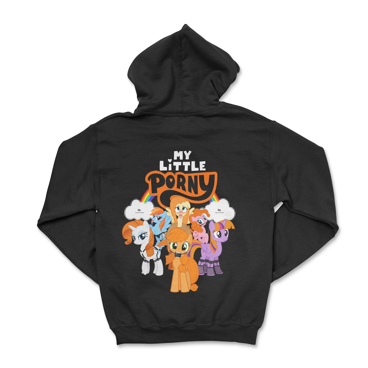 Hoodie - My little porny (impression arrière)