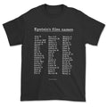 T-shirt - Epstein's files names