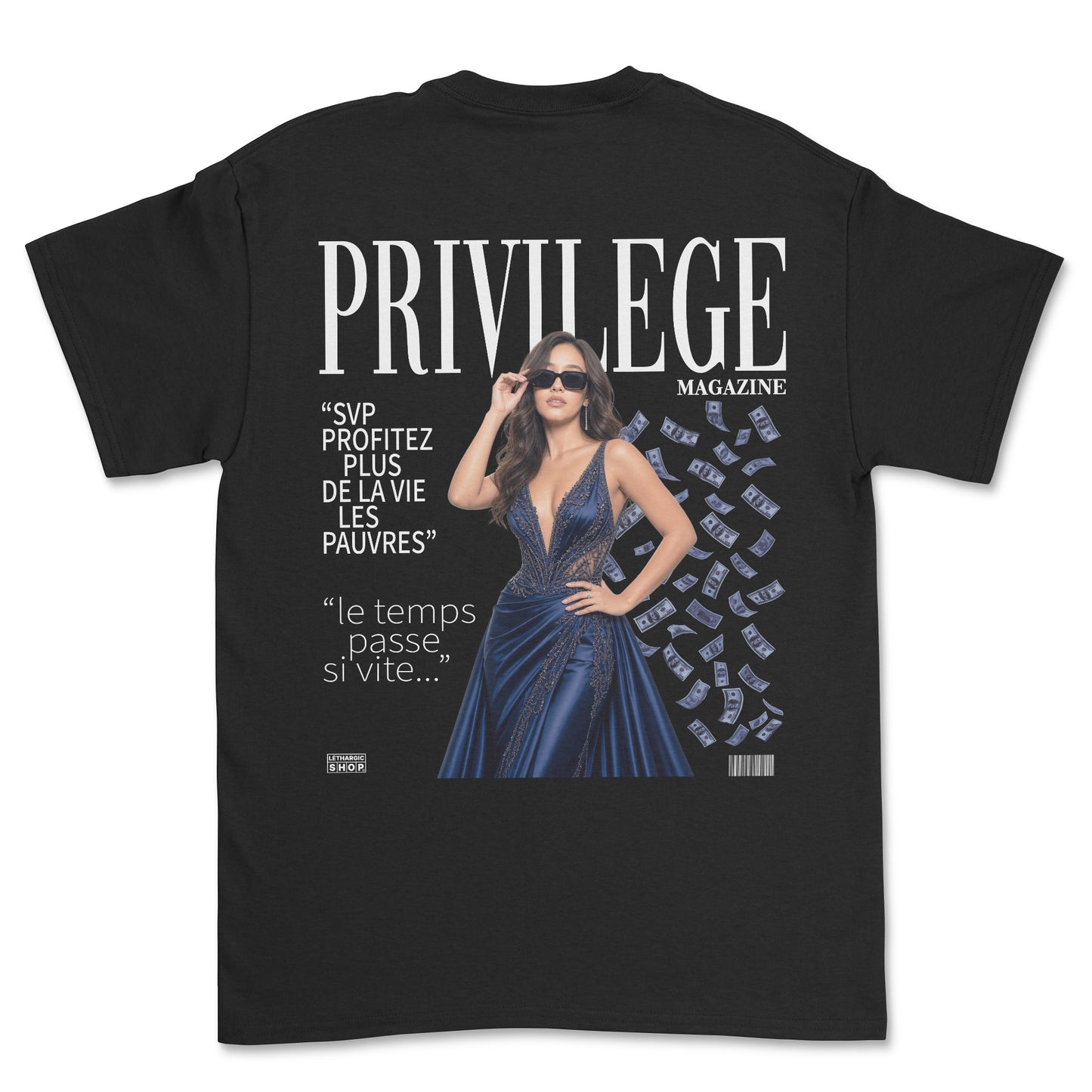 T-shirt - Privilege magazine (impression arrière)