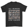 T-shirt - All humans, stop racism