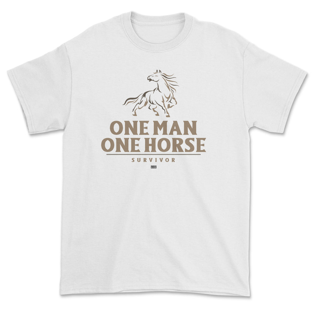 T-shirt - One man one horse survivor