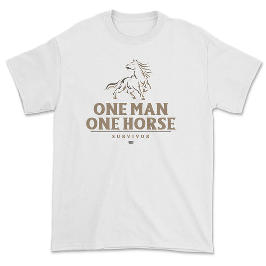 T-shirt - One man one horse survivor