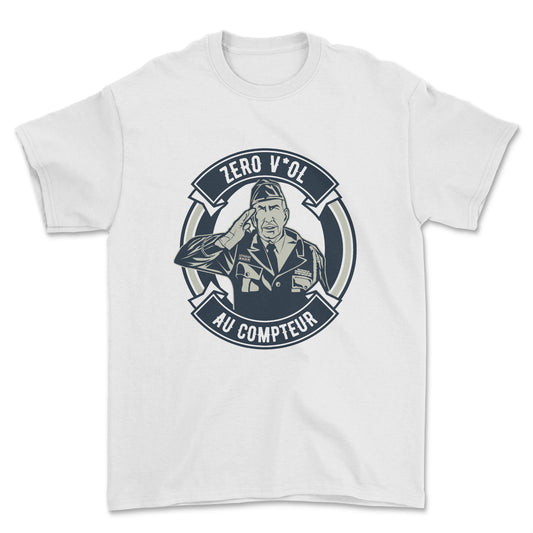 T-shirt - Zéro v*ol au compteur
