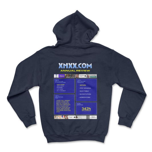 Hoodie - xnxx annual review (impression arrière)