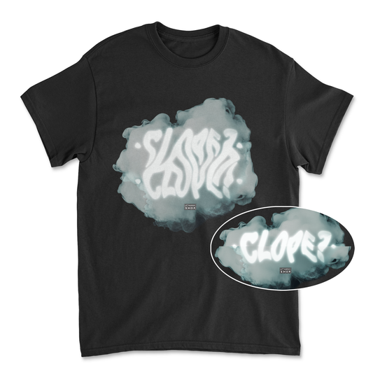 T-shirt premium - Message texturé CLOPE ?