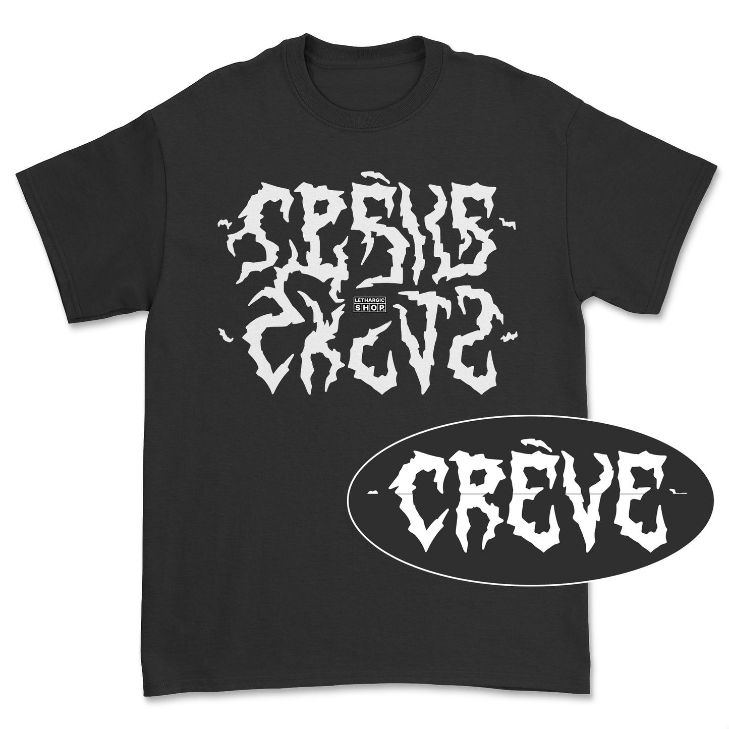 T-shirt premium - Message secret stylisé CRÈVE